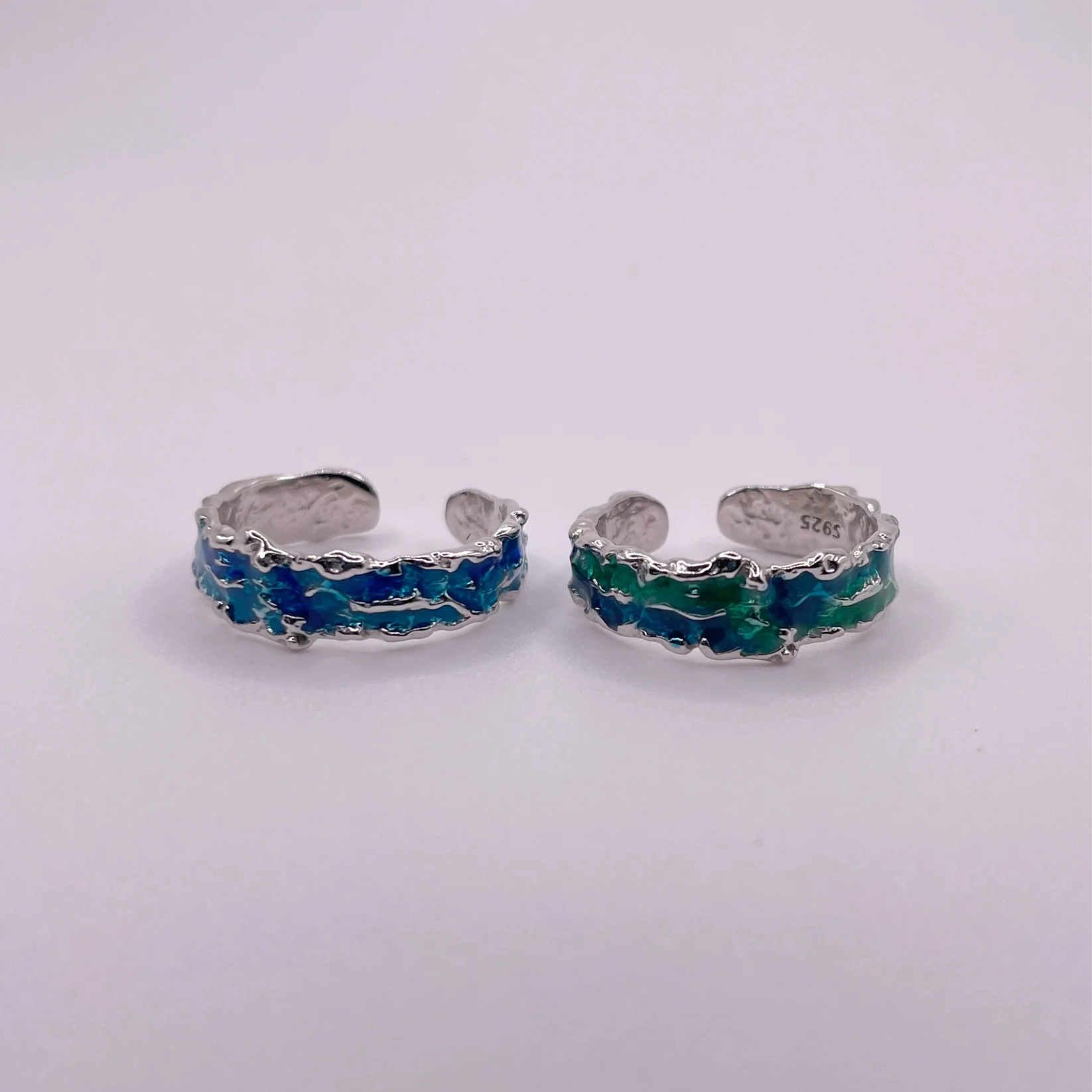 Ocean Edge Wave 925 Sterling Silver Ring
