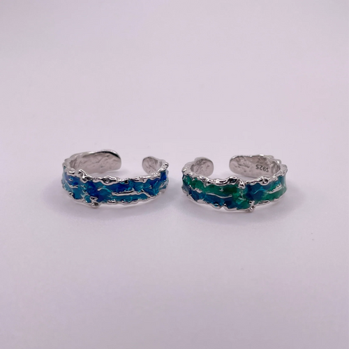 Ocean Edge Wave 925 Sterling Silver Ring