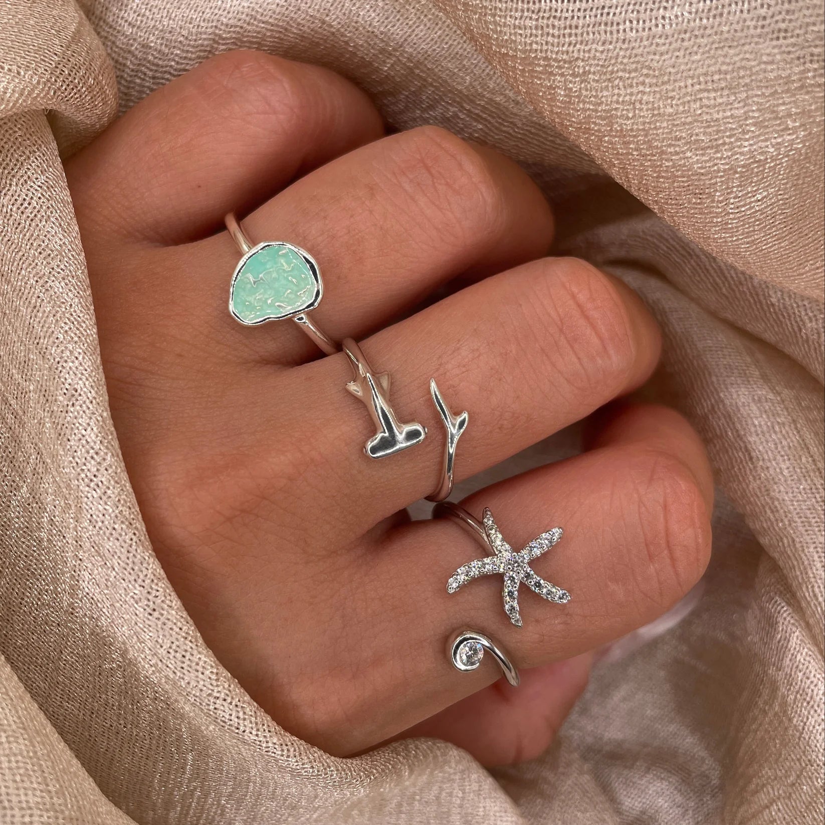 Hammerhead Shark 925 Sterling Silver Ring