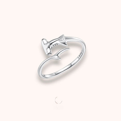 Hammerhead Shark 925 Sterling Silver Ring
